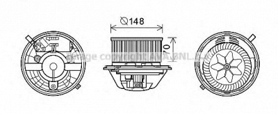 AVA QUALITY COOLING bw8462 -  Электродвигатель, вентиляция салона